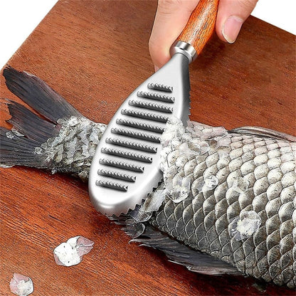 ya 14 9.20 baidi For Fish Cleaning Fish Skin Brush Non-slip Handle Splatter-proof Design-1