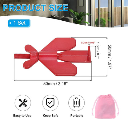 ya 26 10.21 baidi 1 Pack Portable Security Door Lock with Stora Bag 3.15x1.97inch, Rose Gold