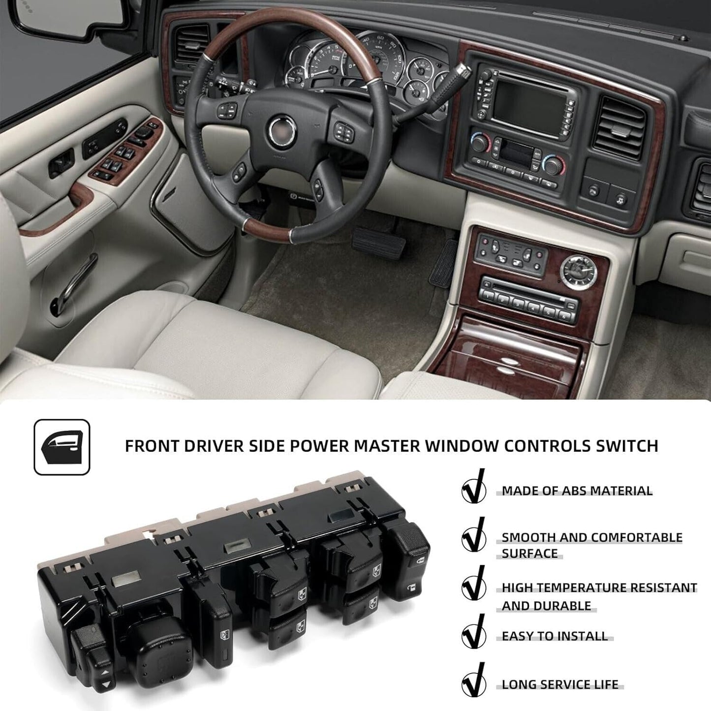 ya 8 8.24 baidi Front Drive Left Power Window Switch 15883320 for Chevrolet for Cadillac for GMC Yukon 