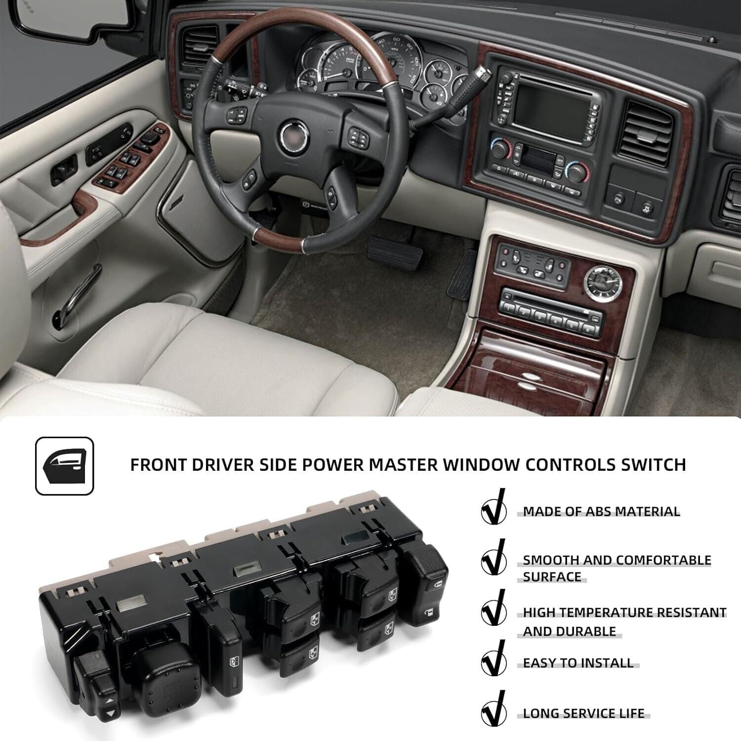 ya 8 8.24 baidi Front Drive Left Power Window Switch 15883320 for Chevrolet for Cadillac for GMC Yukon 