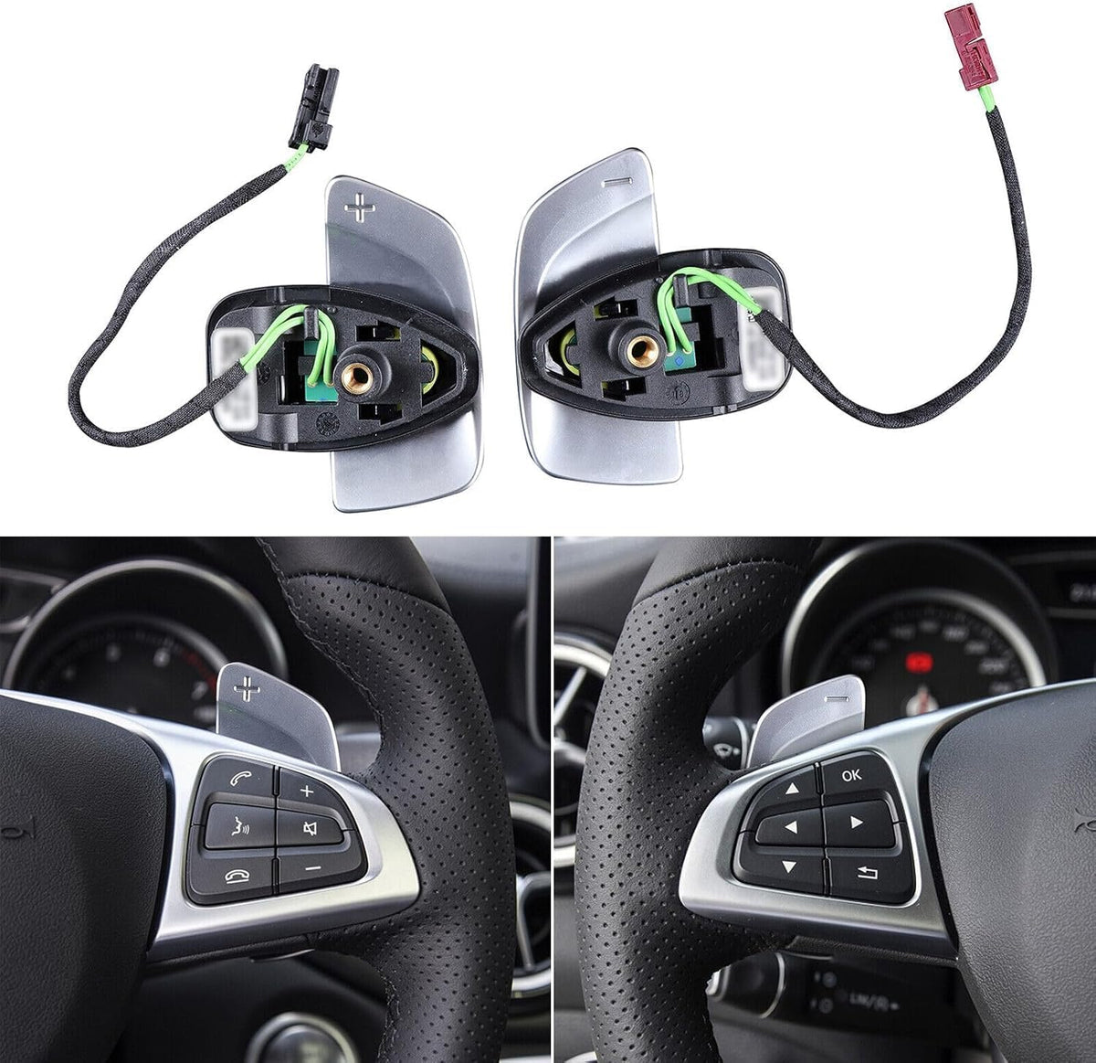 ya 28 10.13 zhengce Steering Wheel Paddle Shifter For Benz W177 W205 W213 C238 CLS G Class