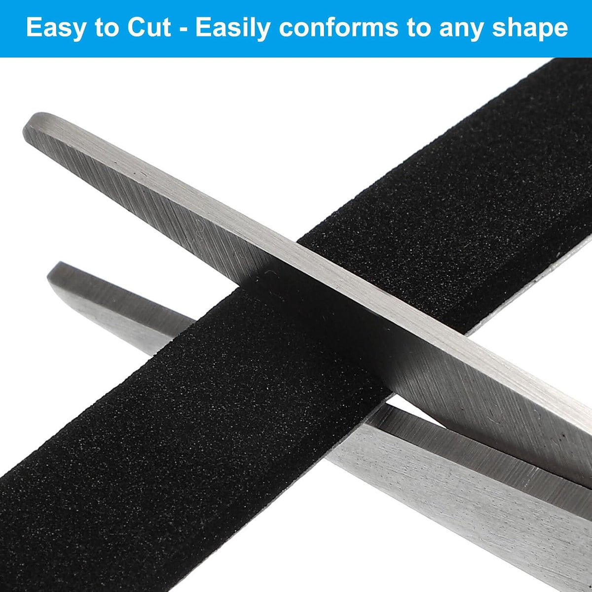 ya 26 10.21 baidi Weather Stripping Door Seal Strip, 1 Roll 1/2 Inch x 1/8 Inch x 26 Ft Black
