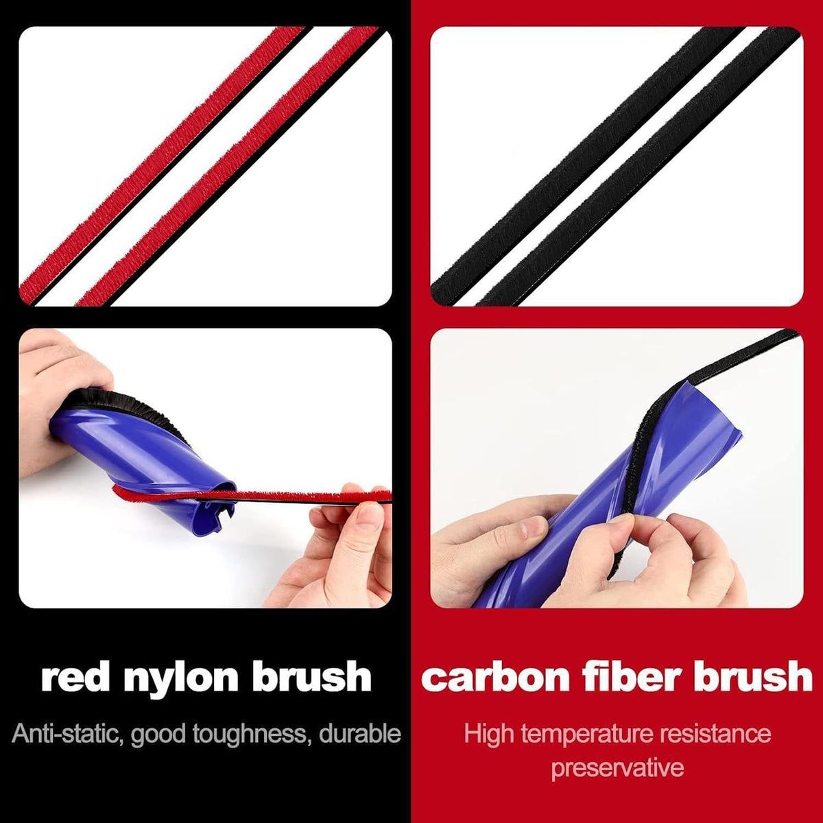 ya 26 10.21 baidi 4Pcs Plush Strips For Dyson V6 V7 V8 V10 Vacuum Third-Party Rolling Brush-Strips
