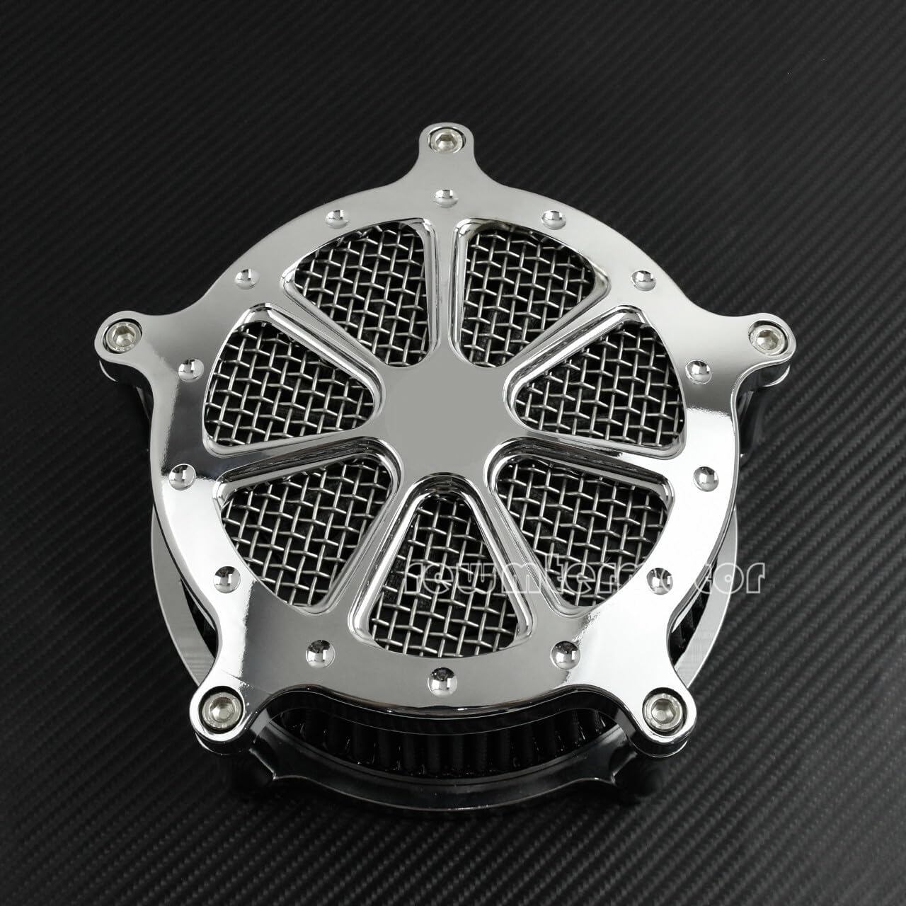 ya 5 8.10 Chrome Air Cleaner Gray Intake Air Filter Fit for Harley Sportster XL 2004-2022