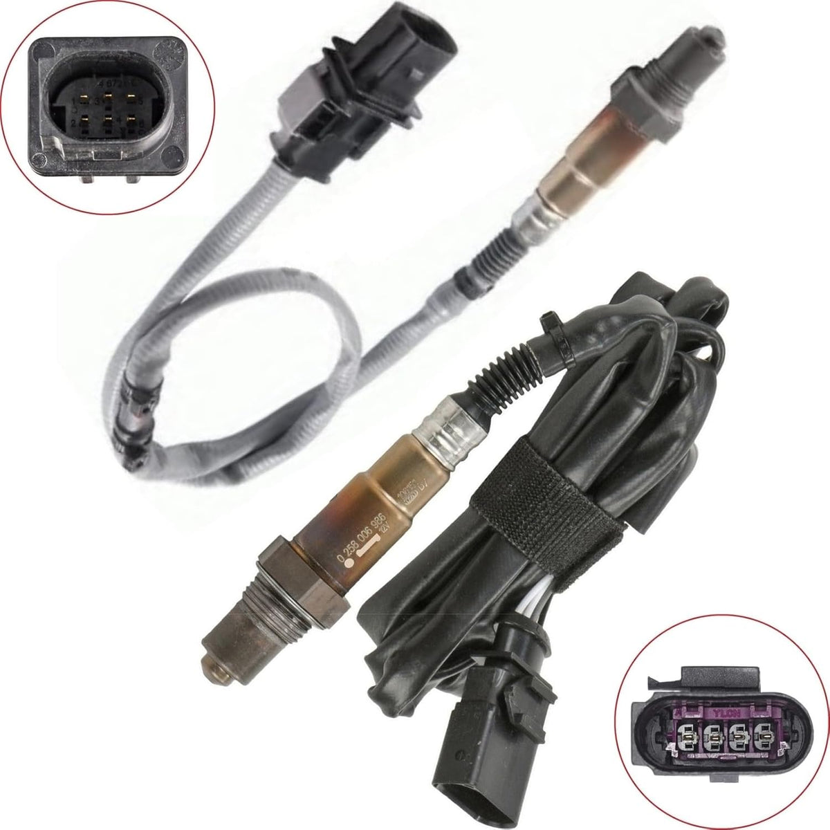 ya 9 10.24 2pcs Oxygen O2 Sensor for VW CC Eos GTI 2.0L L4 CBFA Upstream+Downstream
