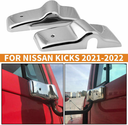 ya 11 9.14 baidi2-Pack for Freightliner Columbia Century L+R Side Chrome Door Mirror Cover Bracket -