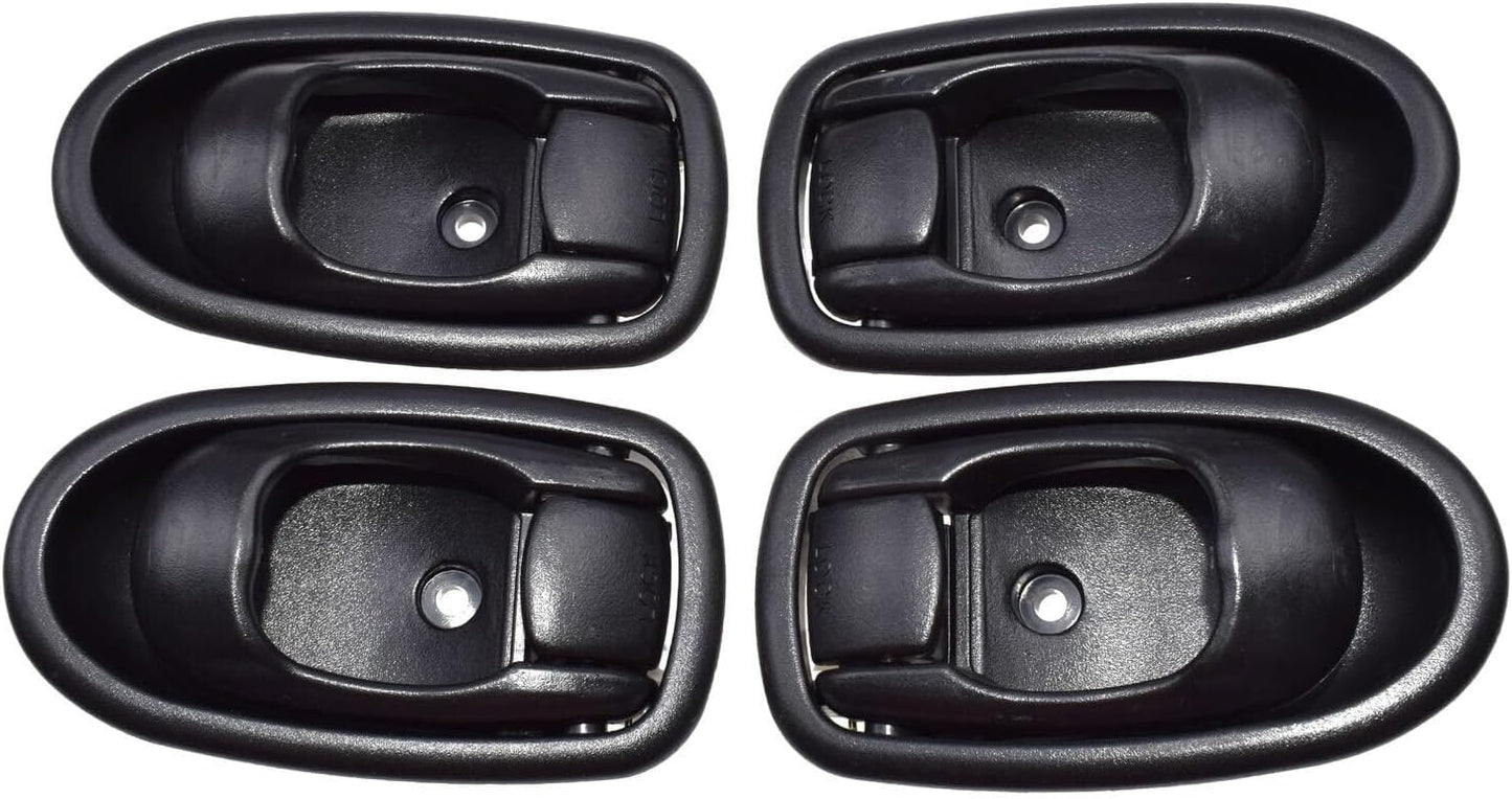 ya 2 8.15 4 Pack Interior Door Handle Black FL FR RL RR for Hyundai for Elantra 1996-2000