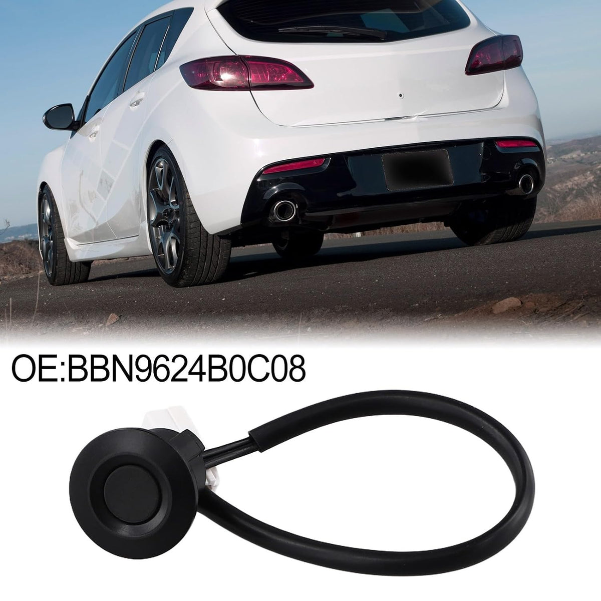 ya 23 10.7 baidi Reliable and Wear Resistant Trunk Button for for Mazda 3 Hatchback 2010 2013