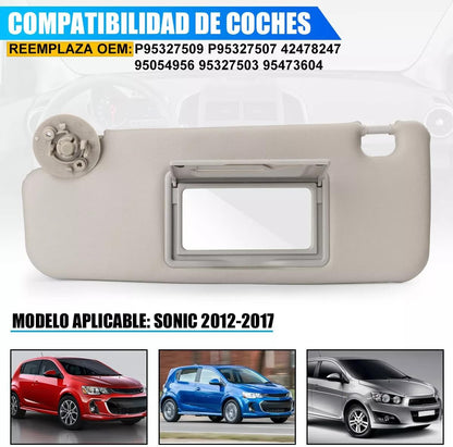 ya 11 9.14 baidi2X LH+RH Gray Inside Sun Visor P95327509 P95327507 for Chevrolet Sonic 2012-2016