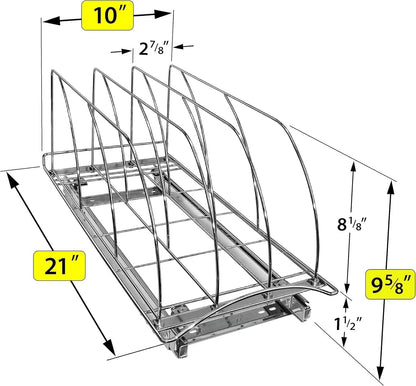 ya 26 10.21 baidi Pull Out Cutting Board and Baking Pan Organizer Cabinet Stora Organizer-2