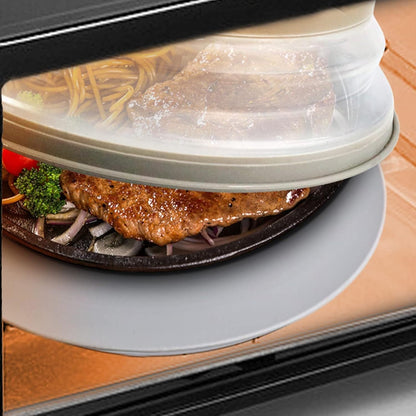 ya 14 9.20 baidi 2-in-1,Microwave Mat and Cover - Mat doubles as a bowl holder, splash proof,gray-1