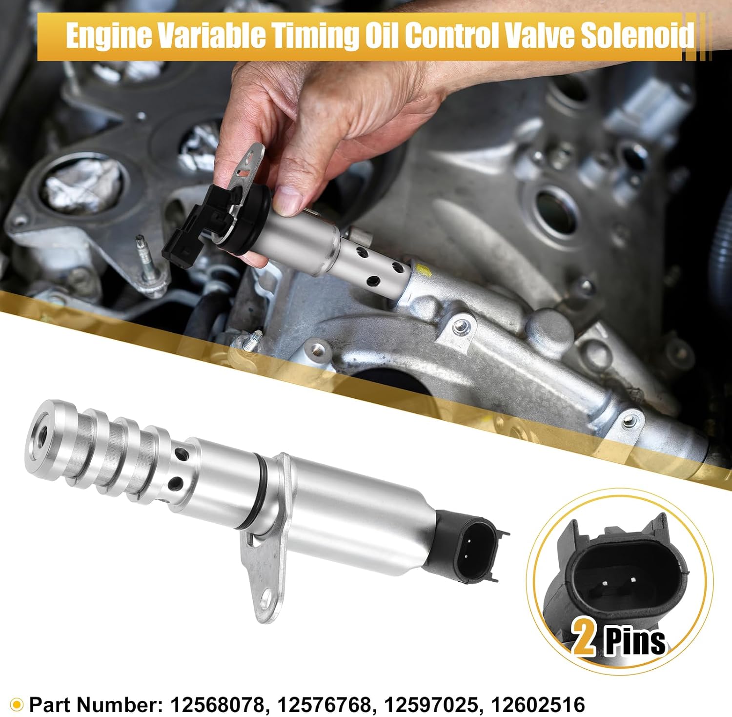 ya 4 8.14 VVT Oil Control Valve For Colorado Engine Camshaft Variable Valve 12568078