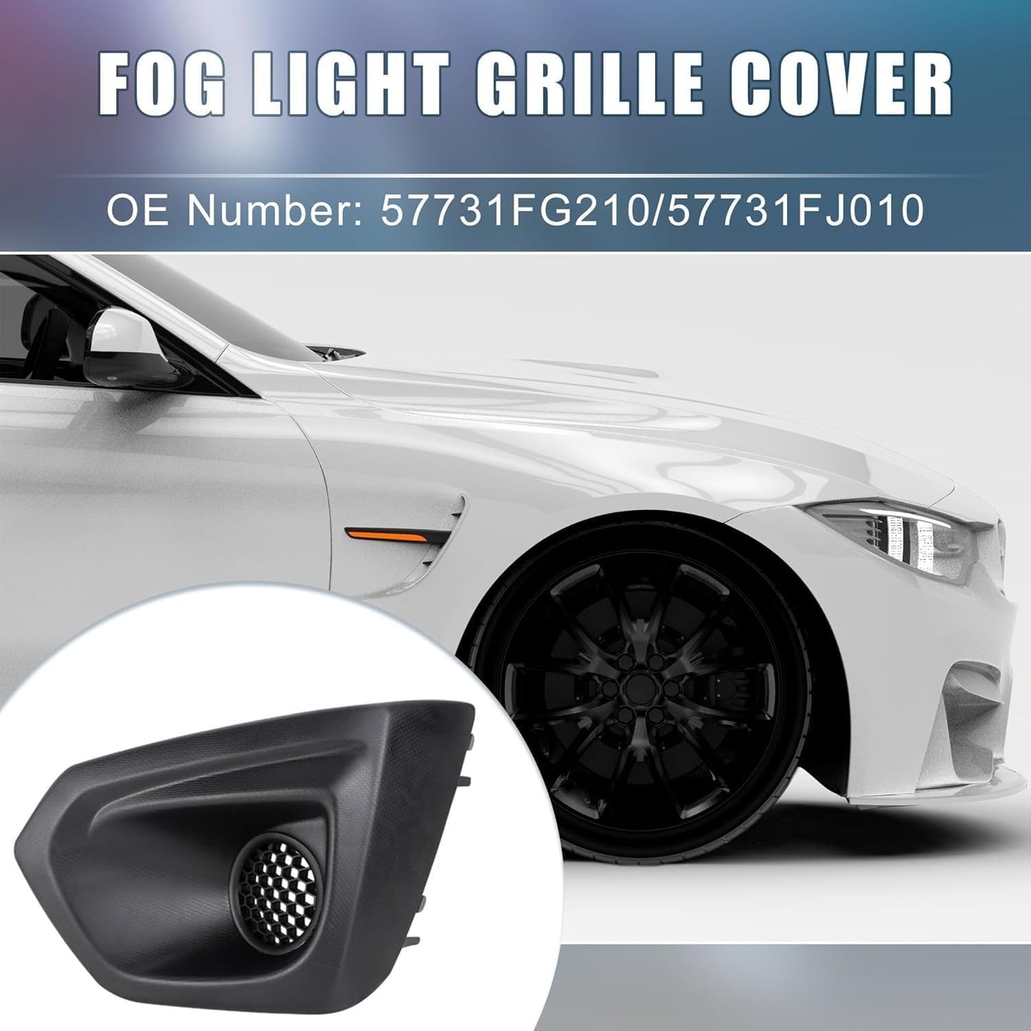 ya 4 8.24 baidi 57731FJ010 for Subaru for Impreza 2012-2014 Left Front Bumper Fog Light Cover Bezel