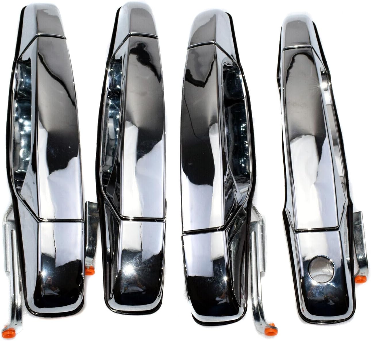 ya 2 8.15 4-Piece Set Exterior Door Handle Chrome FL FR RL RR for Chevrolet for GMC for Cadillac 2007-13