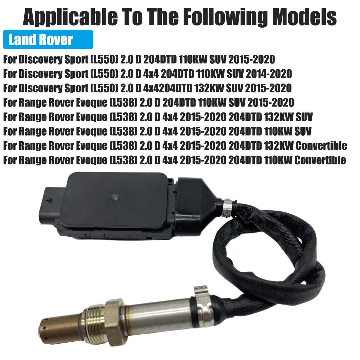 ya 9 10.24 NOx Sensor GH22-5J299-AB Compatible with Discovery L550 2.0 Diesel-