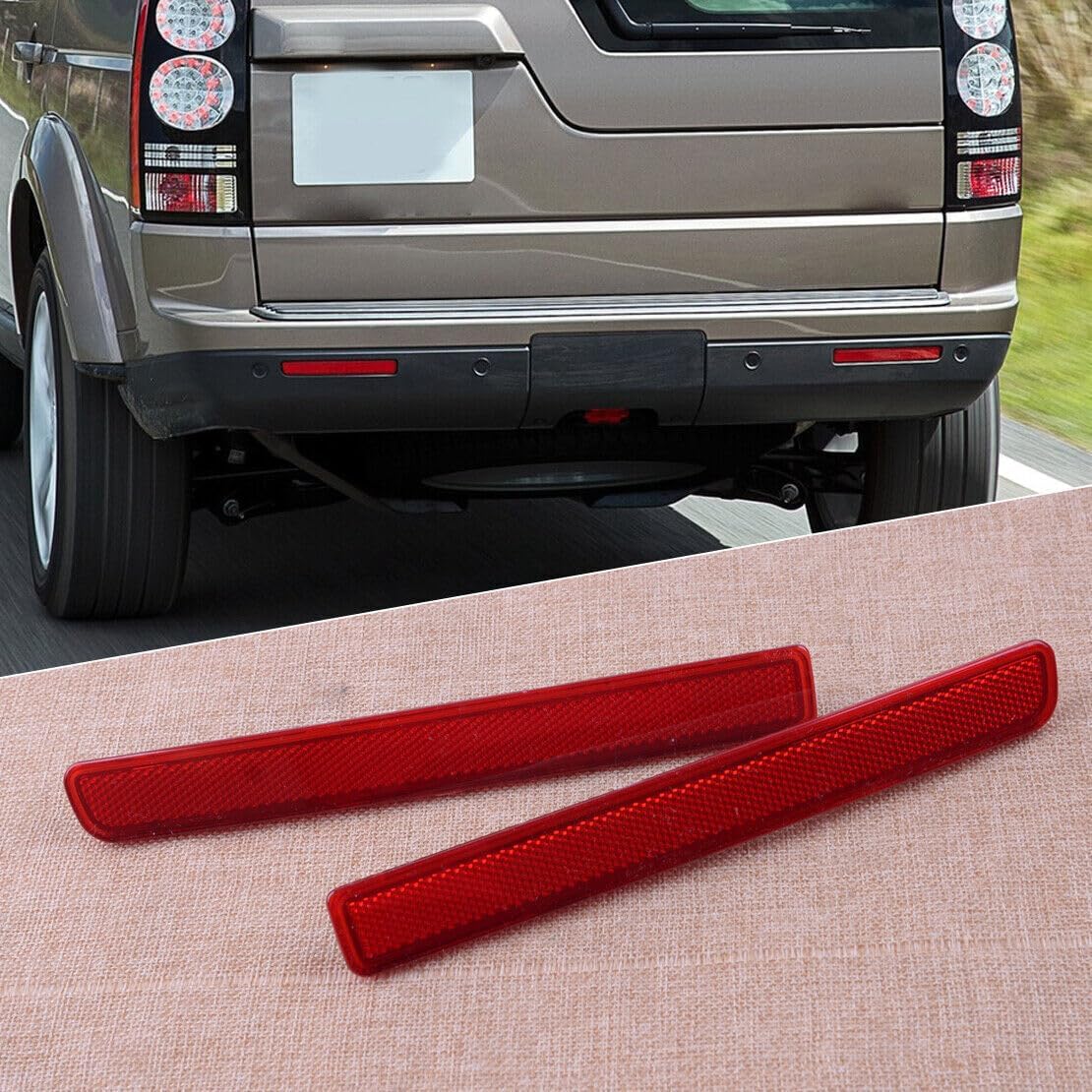 ya 13 9.15 baidi Rear bumper tail driver brake light reflector suitable for Land Rover LR3 L