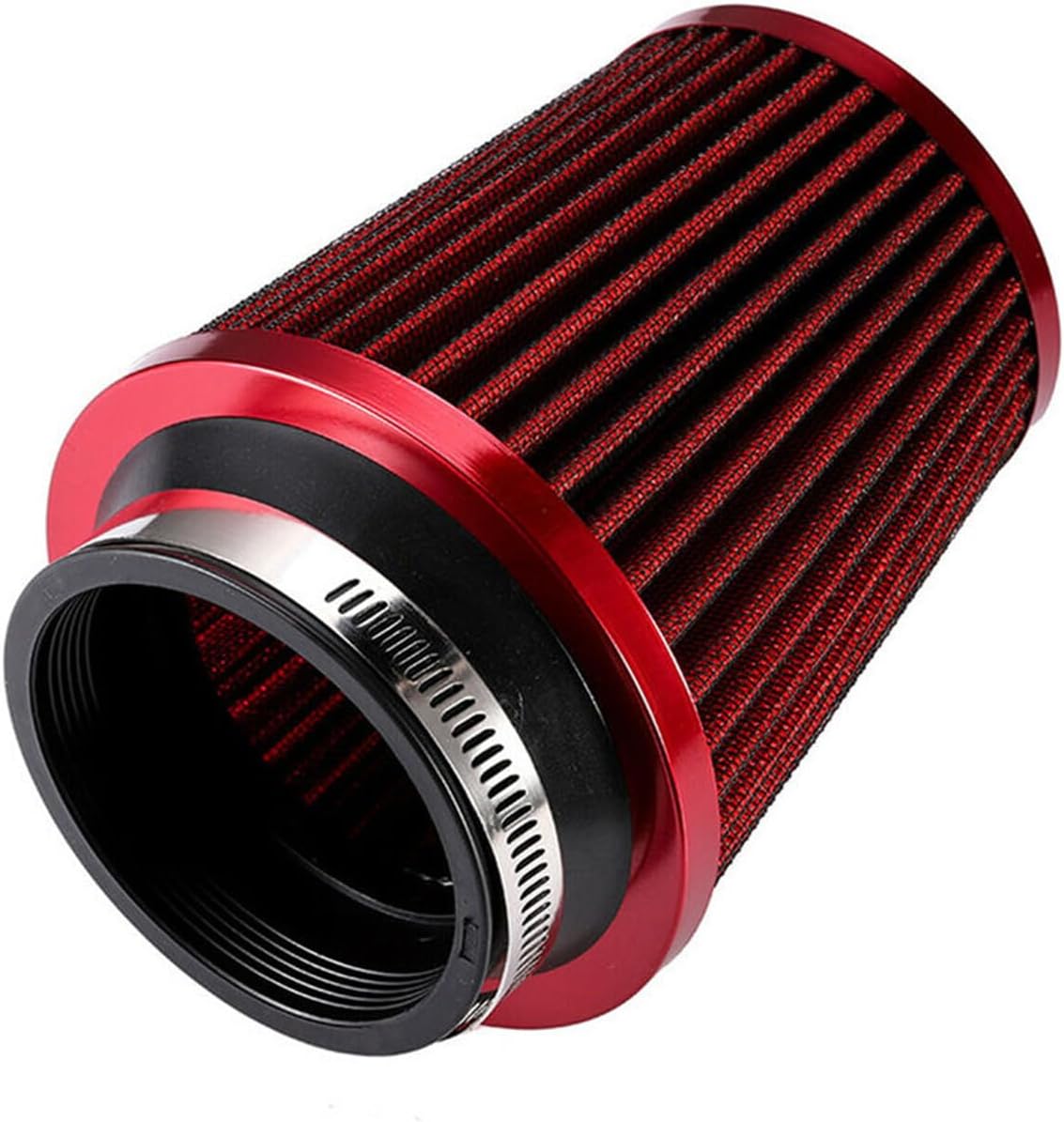 ya 5 8.24 baidi Red Aluminum 3 Inch Automotive Cold Air Intake Filter Induction Tube Power Flow Hose Kit