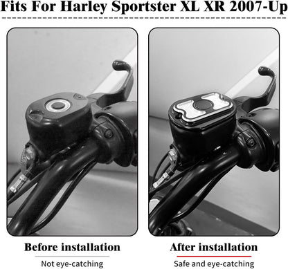 ya 28 10.13 zhengce Brake Reservoir Master Cylinder Cover for Harley Sportster 883 1200 48 7