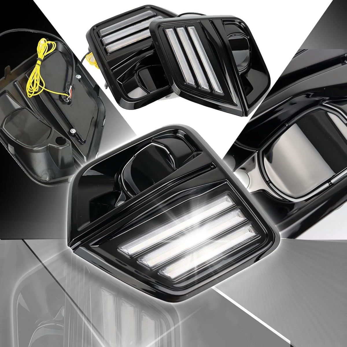 ya 9 10.24 LED Daytime Running Front Fog Turn Signal Light for Chevrolet Colorado 2023 2024