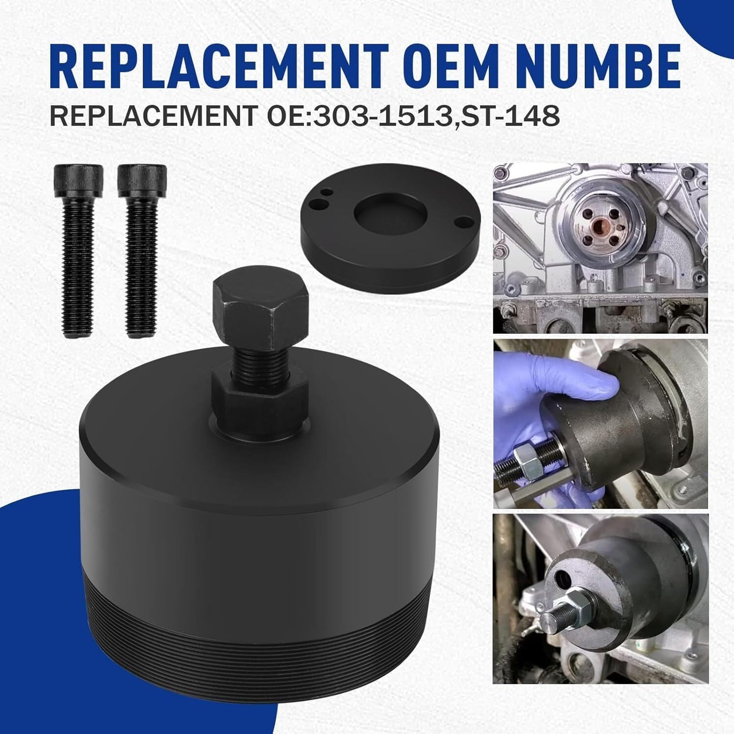 ya 6 8.24 baidi for Ford 6.7L Alt ST-148 303-1513 Rear Crankshaft Seal Remover Tool