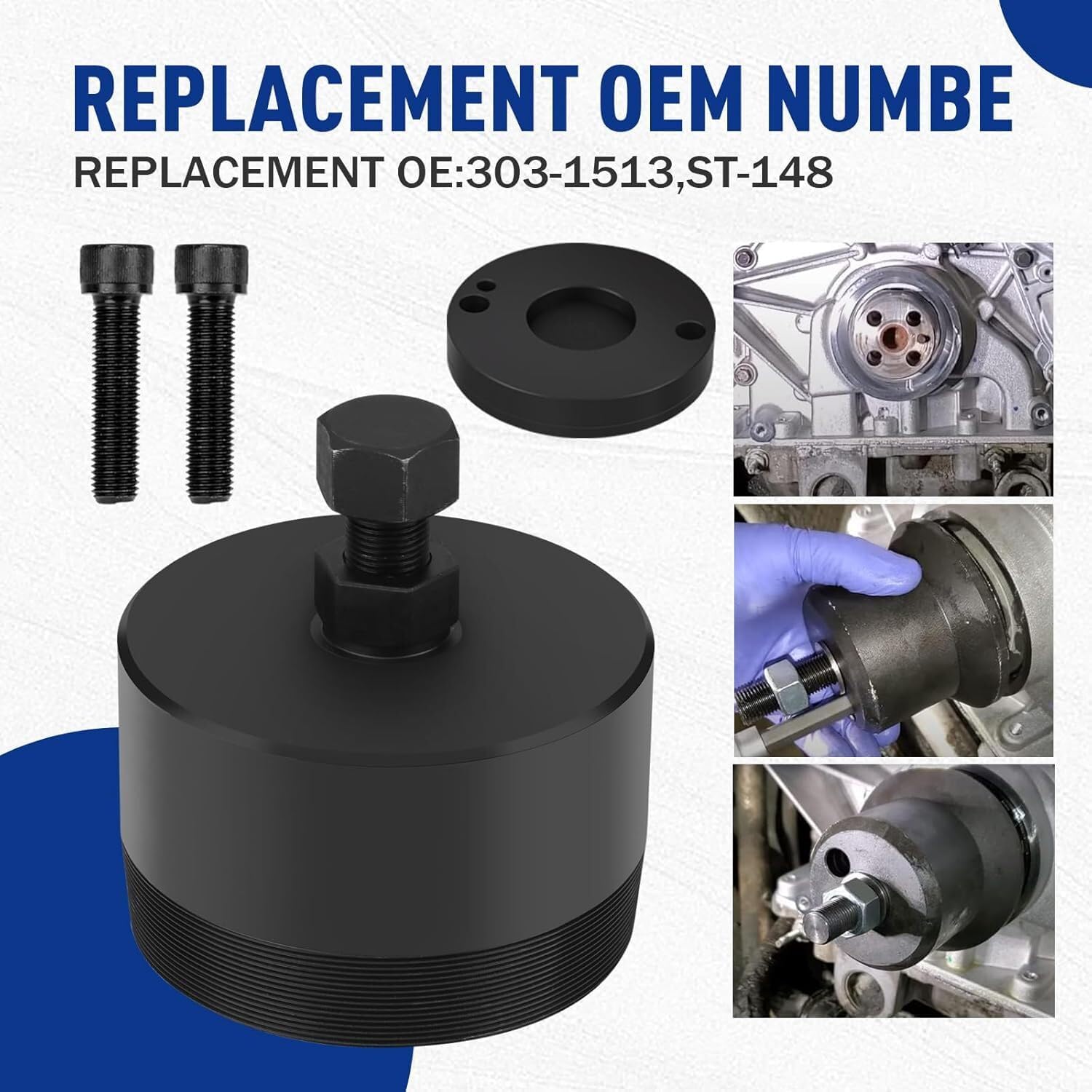 ya 6 8.24 baidi for Ford 6.7L Alt ST-148 303-1513 Rear Crankshaft Seal Remover Tool