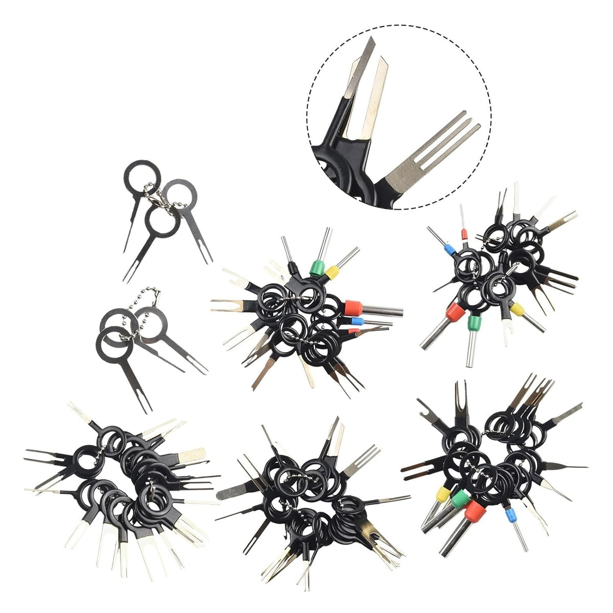 ya 13 9.15 baidi 100Pc Car Terminal Pin Extraction Tool Kit Wire Harness Connector Extractor Set