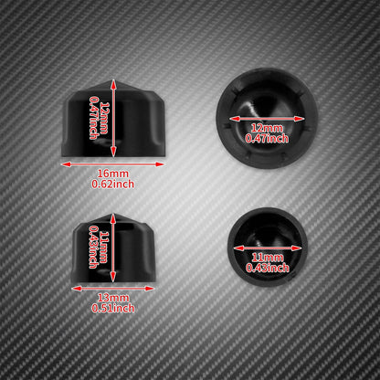 ya 2 8.15 72X Black Engine Bolt Caps Covers Set Fit for Harley Touring FLH Softail 1999-16