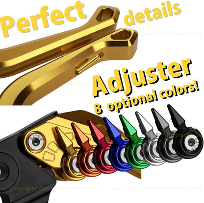 ya 8 8.24 baidi for Kawasaki Z125 PRO 2015-2018 2016 2017 CNC Rhombus Clutch Brake Levers Short