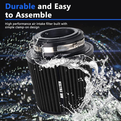 ya 13 9.15 baidi BLACK High Per for MAN ce Cold Air Intake Air Filter 3, 3.5, 4 Inlet, 6.5 Tall