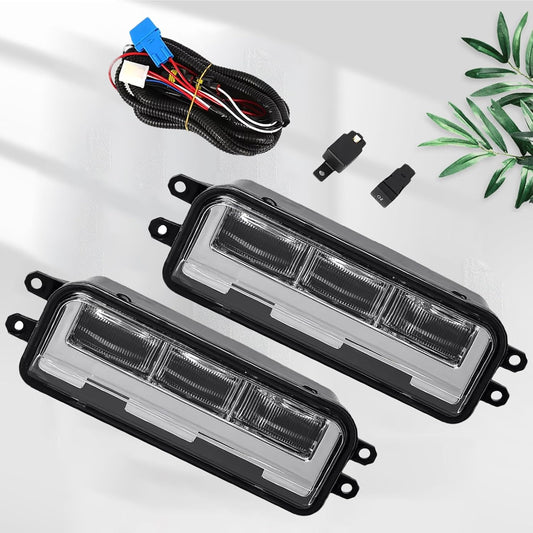ya 4 8.14 LED Fog Lights Driving Lamps Kit Left+Right For 2022-2024 for Toyota Tundra Bumper