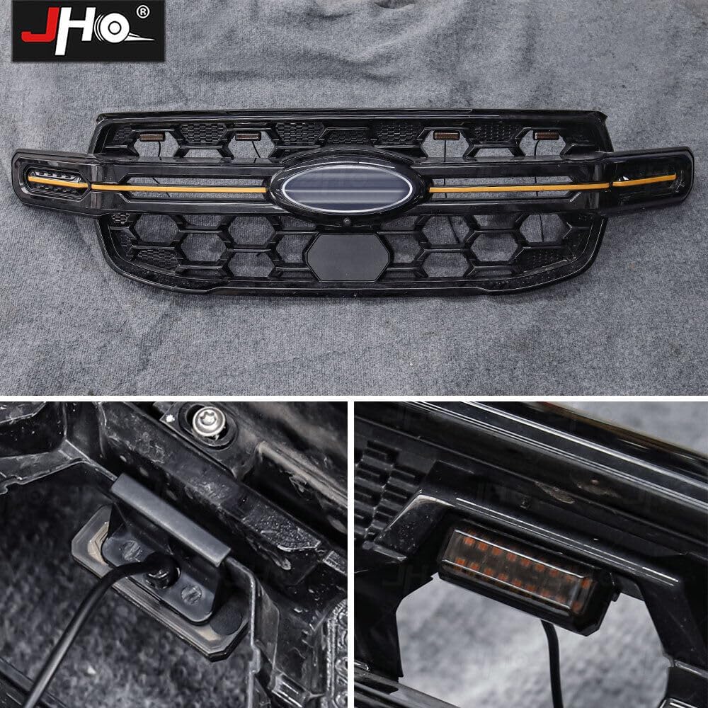 ya 7 8.24 baidi 4X Amber LED Front Grille Light for Ford Ranger 2023-2025 With Remote Controller