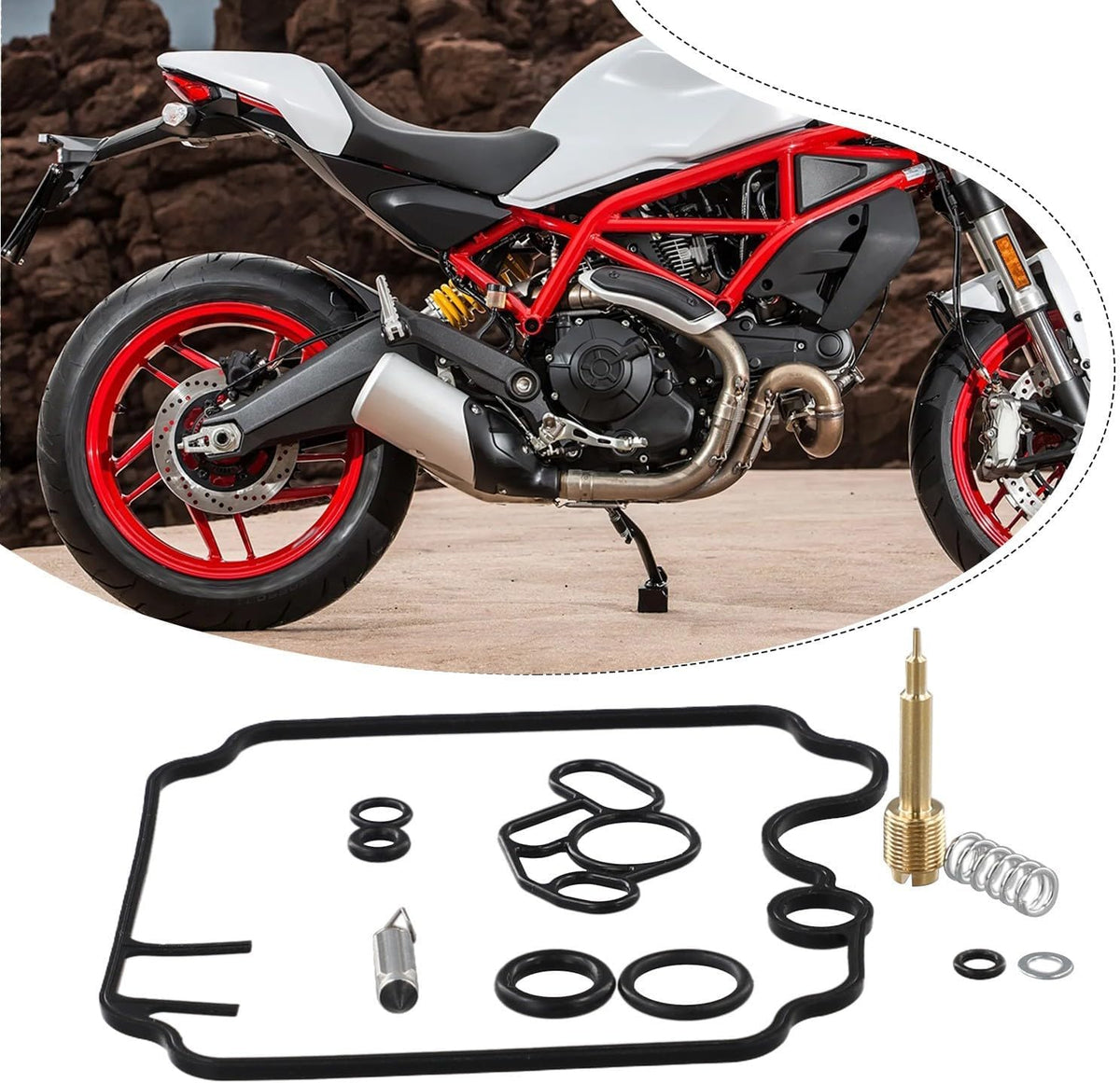 ya 23 10.7 baidi 2x Carburetor Carb Repair Kits Set For for Ducati Supersport 600 750 900 New