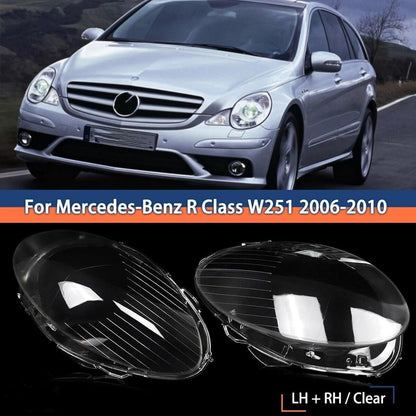 ya 4 8.10 Front Clear Right&Left Headlight Lens Cover For Benz W251 R320 R350 R500 2006-10