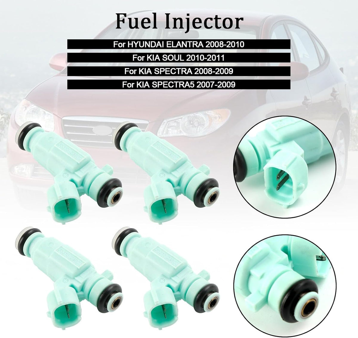 ya 14 9.20 zhengce 4PCS Fuel Injector 35310-23800 for Hyundai for Elantra 2008-2010 for Kia S-1
