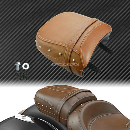 ya 5 8.24 baidi Brown Rear Passenger for SEAT Pillion Pad Fit For Indian Chief Dark Horse Roadmaster