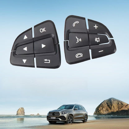 ya 4 8.8 Pair of L&R Steering Wheel Switch Button Covers Black for Mercedes W292 W176 W166. 