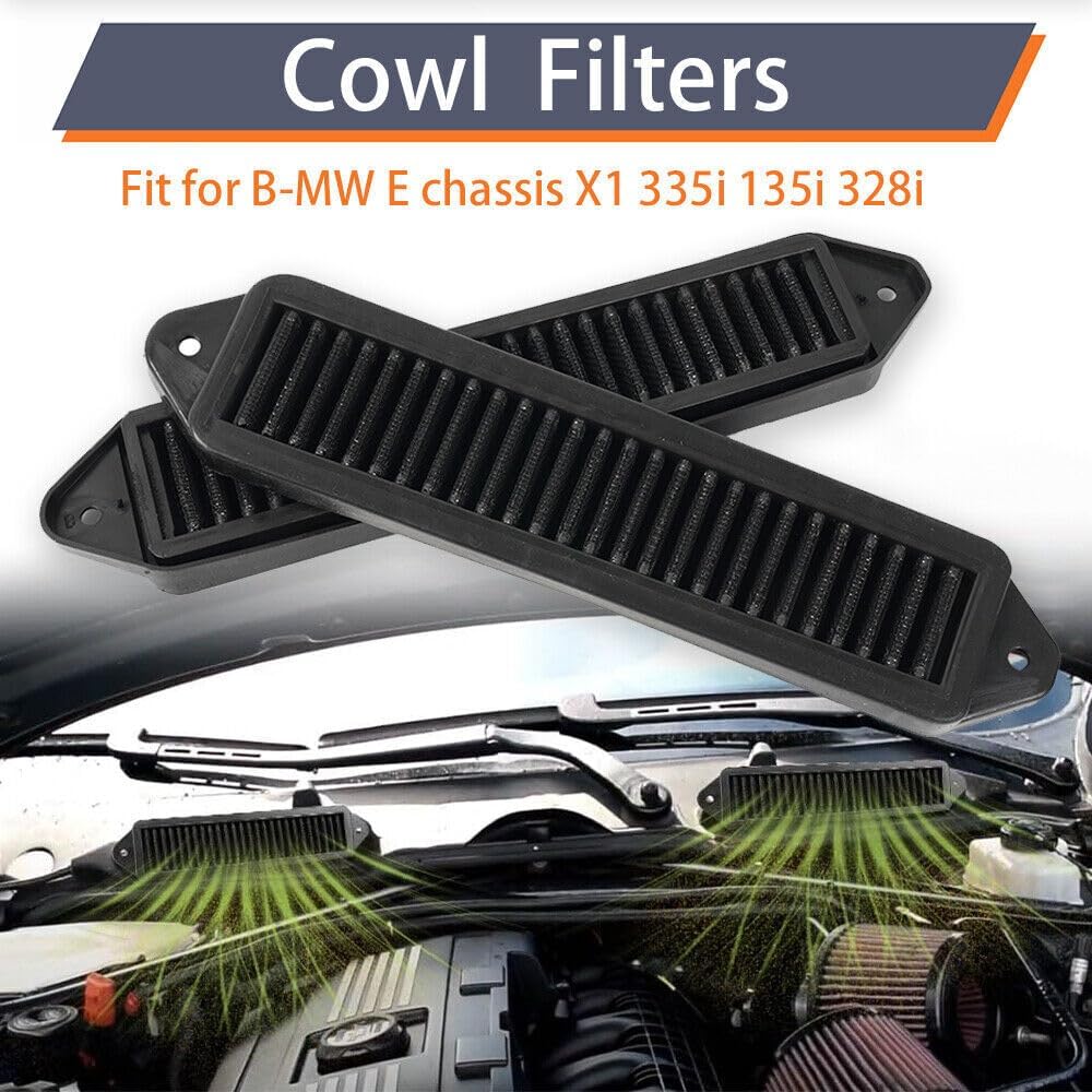 ya 13 9.15 baidi 4x Cabin Air Cowl Filters for BMW E chassis E82 E88 E90 E91 E92 E93 X1 335i 135i