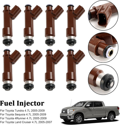 ya 14 9.20 zhengce 8PCS Fuel Injector 23250-50060 for TUNDRA SEQUOIA 4RUNNER for GX470 LX470-1