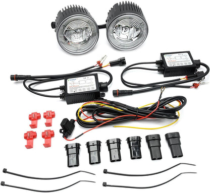 ya 7 8.24 baidi LED DRL Halo with Driving Fog Light Kit for Infiniti M37 M56 EX35 Q70 G25 G37