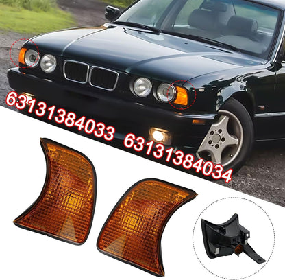 ya 6 8.24 baidi for for BMW 5-Series E34 1989-1995 Corner Lights Turn Signals Light Without Bulbs