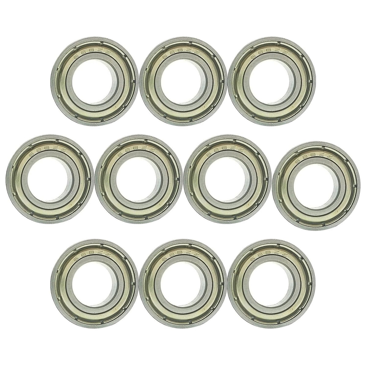 ya 16 10.20 baidi 10Pcs Carbon Steel 8 * 16 * 5mm Deep Groove Ball Bearing for Mini ature 688zz Kit K