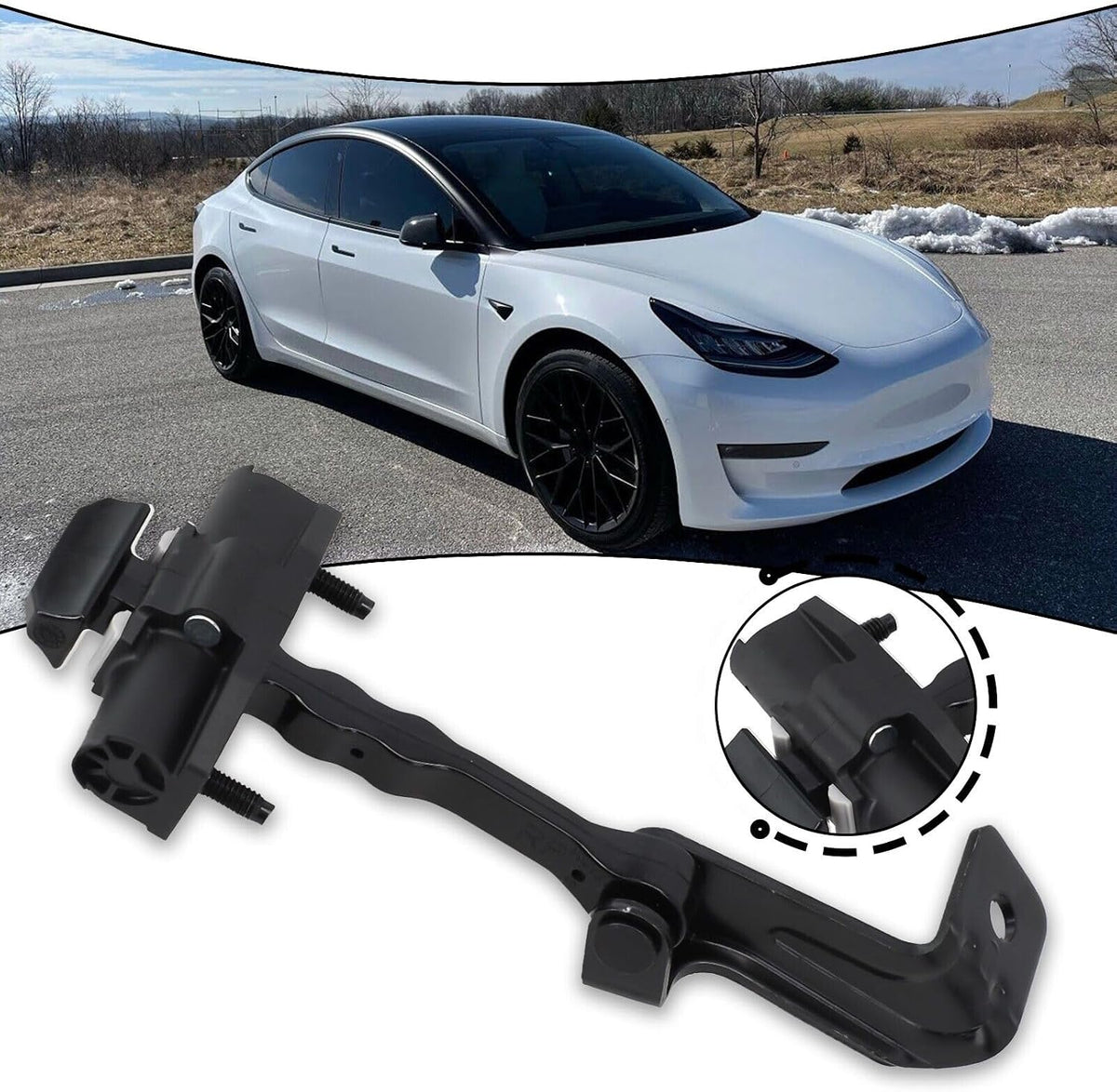 ya 6 8.14 Right Front Door Check Stop Belt high Quality for Tesla Model 3 1110298-00-D