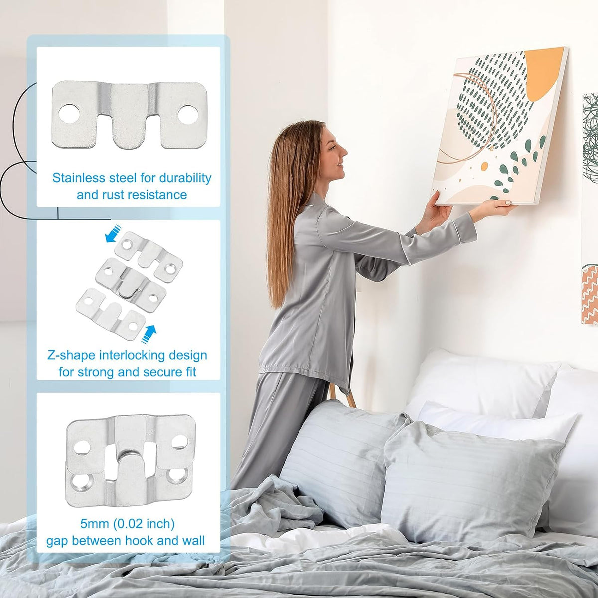 ya 26 10.21 baidi Flush Mount Bracket, 20 Pcs Iron 44x19 mm / 1.73x0.74 inch