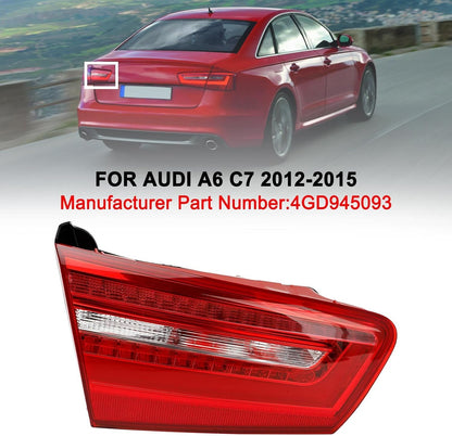 ya 10 9.16 zhengce Left Inner Trunk LED Tail Light Lamp for AUDI A6 C7 2012-2015 P1