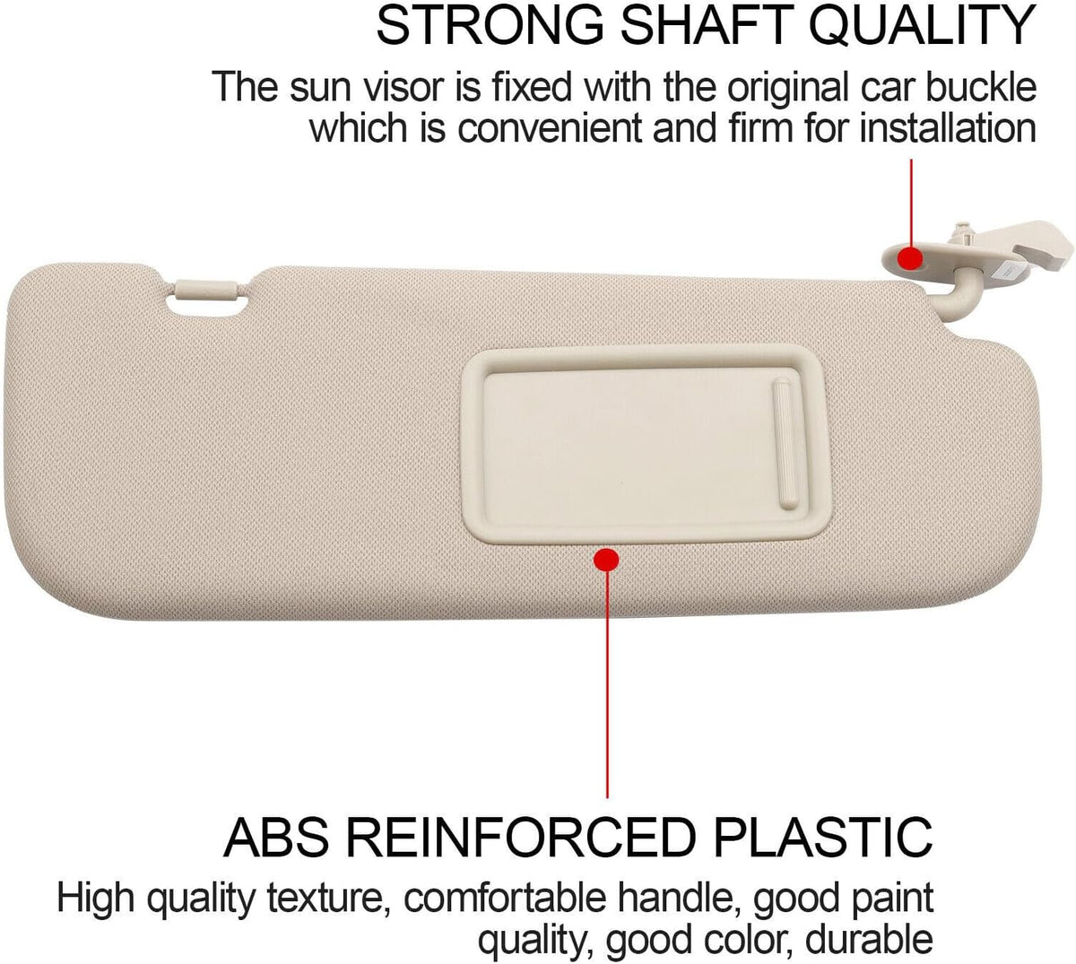 ya 11 9.14 baidi2PCS Beige Left Right Sun Visor for Hyundai for Elantra 2012 GL 2.0L 852203X000TX