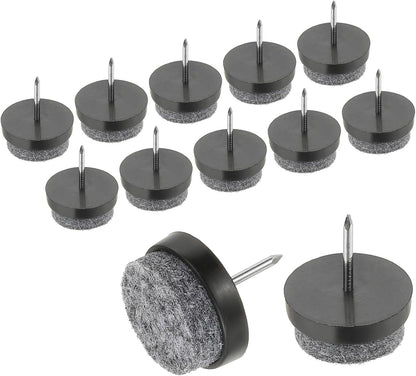 ya 26 10.21 baidi 40 Pcs 0.79 Screw-on Furniture Felt Pad Chair Leg Floor Protectors Black-2