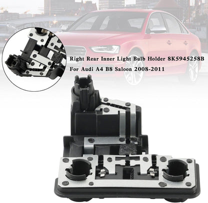 ya 7 8.24 baidi Right Rear Inner Light Bulb Holder 8K5945258B For Audi A4 B8 Saloon 2008-2011