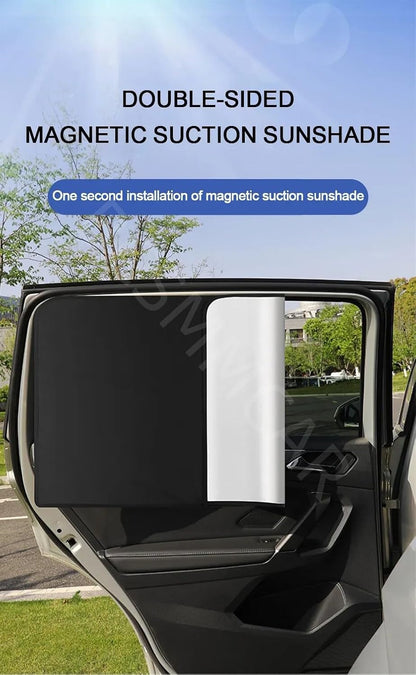 ya 11 9.14 baidi4pcs Magnetic Car Side Front Rear Window Sun Shade Cover Shield UV Protection