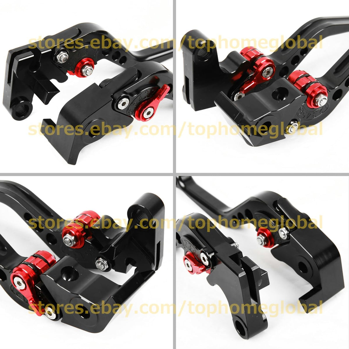 ya 11 9.14 baidifor Yamaha YZF R1 2004-2008 Short Clutch Brake Levers Black CNC 2005 2006 2007
