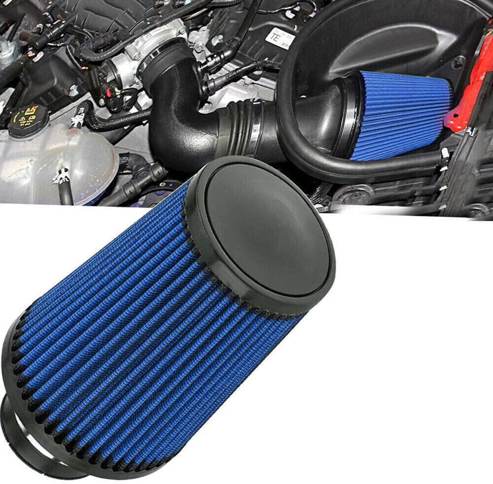 ya 23 10.7 baidi 4'' 102mm Long High Flow Inlet Cone Dry Filter Cold Air Intake Replacement NEW